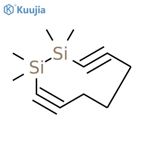 1,2-DISILACYCLONONA-3,8-DIYNE, 1,1,2,2-TETRAMETHYL- structure