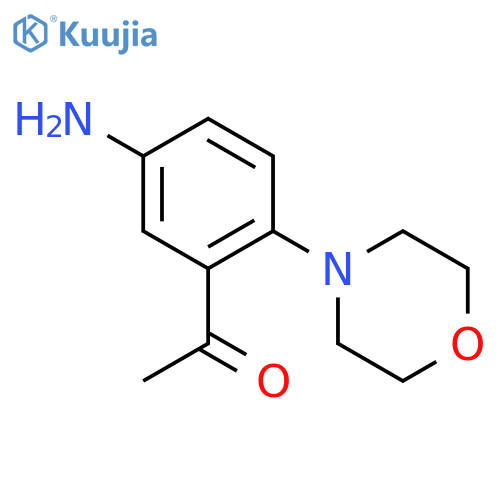 1-(5-Amino-2-morpholinophenyl)ethanone structure
