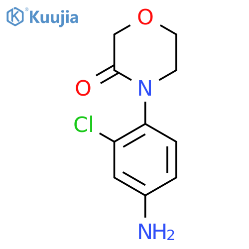 4-(4-amino-2-chlorophenyl)morpholin-3-one structure