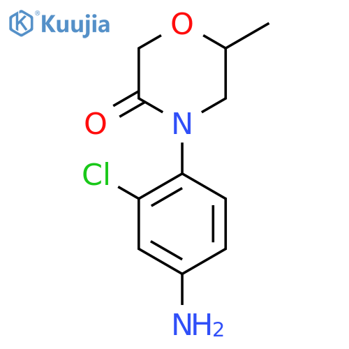 3-MORPHOLINONE, 4-(4-AMINO-2-CHLOROPHENYL)-6-METHYL- structure