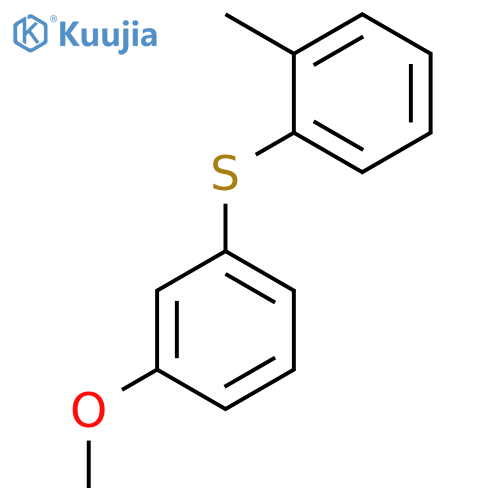 BENZENE, 1-[(3-METHOXYPHENYL)THIO]-2-METHYL- structure