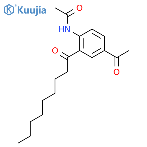 Acetamide, N-[4-acetyl-2-(1-oxononyl)phenyl]- structure