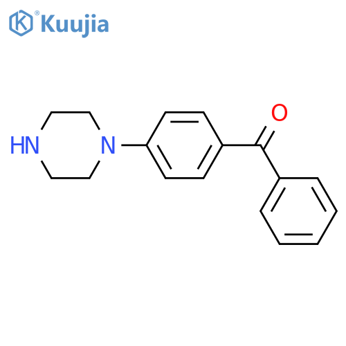 Phenyl(4-piperazin-1-ylphenyl)methanone structure