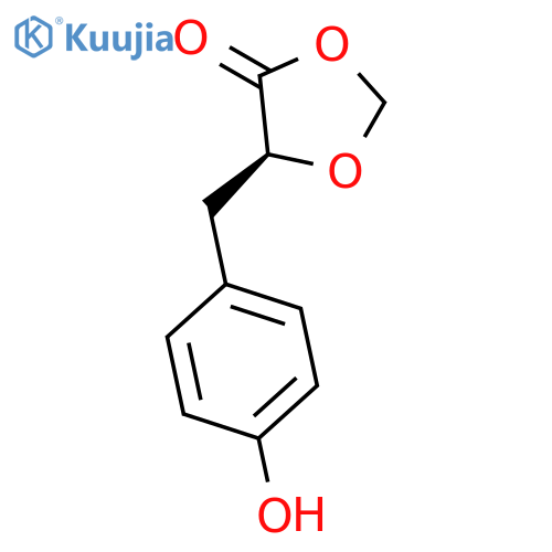 1,3-Dioxolan-4-one, 5-[(4-hydroxyphenyl)methyl]-, (5S)- structure