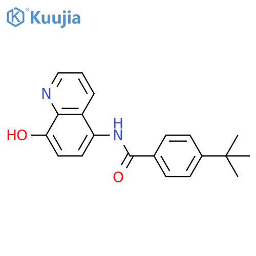 BENZAMIDE, 4-(1,1-DIMETHYLETHYL)-N-(8-HYDROXY-5-QUINOLINYL)- structure