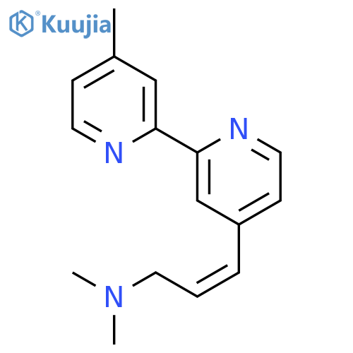 2-PROPEN-1-AMINE, N,N-DIMETHYL-3-(4'-METHYL[2,2'-BIPYRIDIN]-4-YL)-, (2Z)- structure