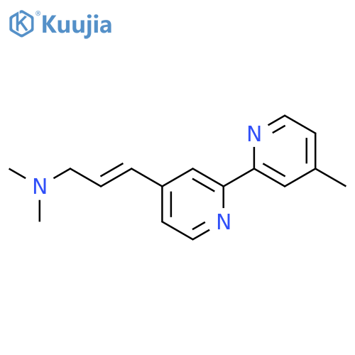 2-PROPEN-1-AMINE, N,N-DIMETHYL-3-(4'-METHYL[2,2'-BIPYRIDIN]-4-YL)-, (2E)- structure