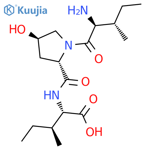 L-Isoleucine, L-isoleucyl-(4R)-4-hydroxy-L-prolyl- structure