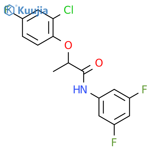 PROPANAMIDE, 2-(2-CHLORO-4-FLUOROPHENOXY)-N-(3,5-DIFLUOROPHENYL)- structure