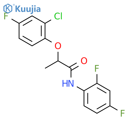 PROPANAMIDE, 2-(2-CHLORO-4-FLUOROPHENOXY)-N-(2,4-DIFLUOROPHENYL)- structure