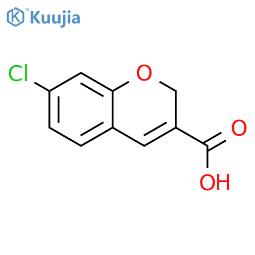 2H-1-Benzopyran-3-carboxylic acid, 7-chloro- structure