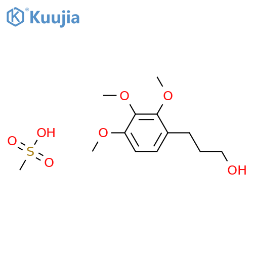 Benzenepropanol, 2,3,4-trimethoxy-, methanesulfonate structure