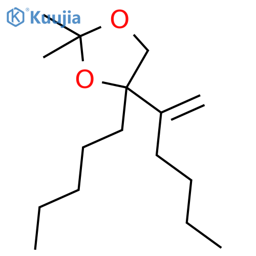 1,3-Dioxolane, 2,2-dimethyl-4-(1-methylenepentyl)-4-pentyl- structure