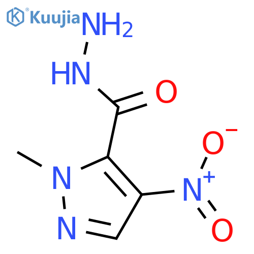 1-methyl-4-nitro-1H-pyrazole-5-carbohydrazide structure