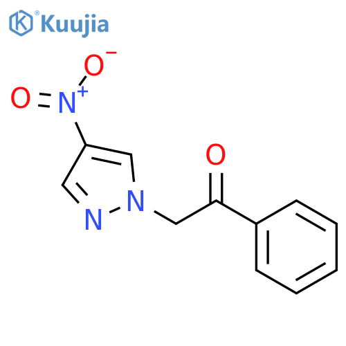 2-(4-nitro-1H-pyrazol-1-yl)-1-phenylethan-1-one structure