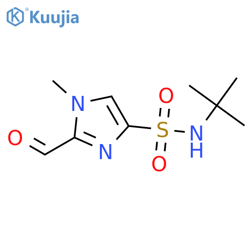 1H-Imidazole-4-sulfonamide, N-(1,1-dimethylethyl)-2-formyl-1-methyl- structure