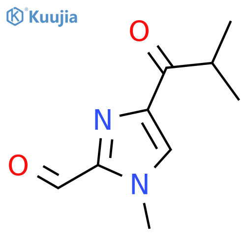 1H-Imidazole-2-carboxaldehyde, 1-methyl-4-(2-methyl-1-oxopropyl)- structure