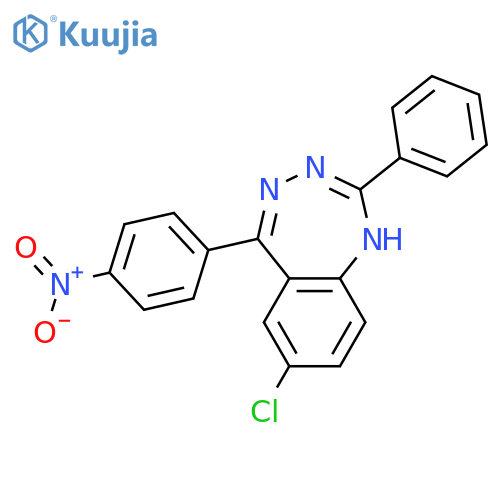 1H-1,3,4-Benzotriazepine, 7-chloro-5-(4-nitrophenyl)-2-phenyl- structure