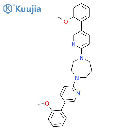 1H-1,4-Diazepine, hexahydro-1,4-bis[5-(2-methoxyphenyl)-2-pyridinyl]- structure