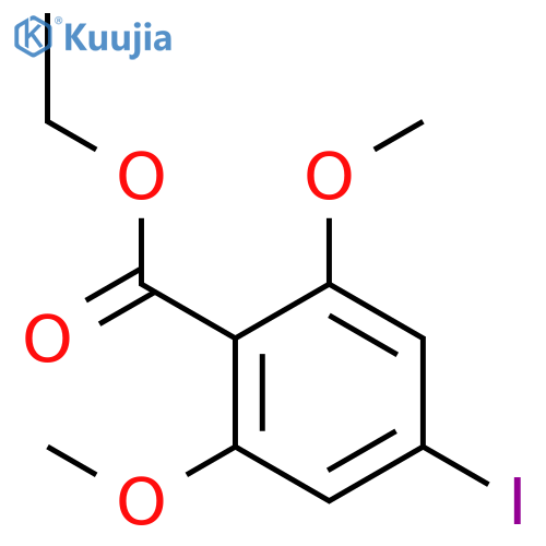 Benzoic acid, 4-iodo-2,6-dimethoxy-, ethyl ester structure