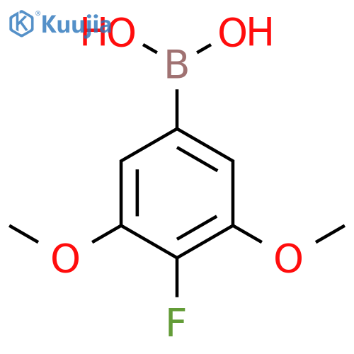 (4-Fluoro-3,5-dimethoxyphenyl)boronic acid structure