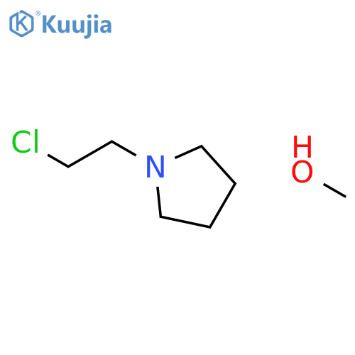 Methanol, compd. with 1-(2-chloroethyl)pyrrolidine (1:1) structure