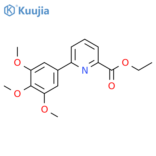 2-PYRIDINECARBOXYLIC ACID, 6-(3,4,5-TRIMETHOXYPHENYL)-, ETHYL ESTER structure