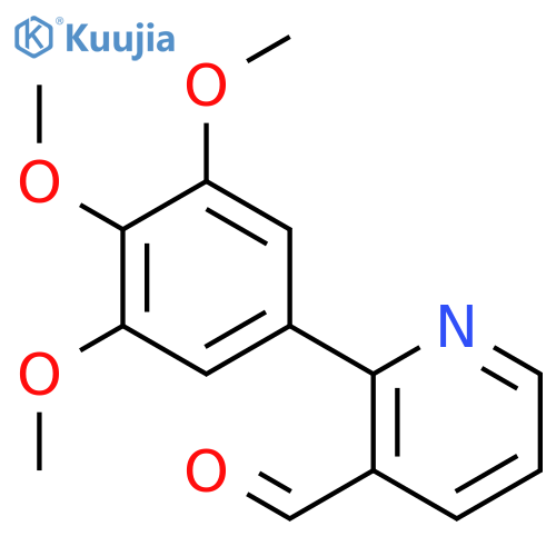 3-Pyridinecarboxaldehyde, 2-(3,4,5-trimethoxyphenyl)- structure