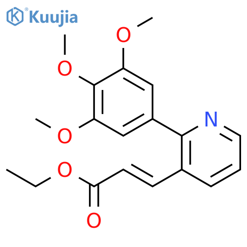 2-PROPENOIC ACID, 3-[2-(3,4,5-TRIMETHOXYPHENYL)-3-PYRIDINYL]-, ETHYL ESTER structure