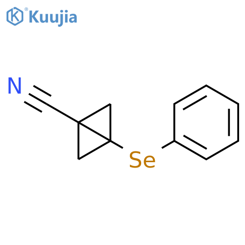 Bicyclo[1.1.0]butane-1-carbonitrile, 3-(phenylseleno)- structure