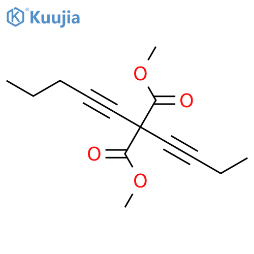 PROPANEDIOIC ACID, 2-BUTYNYL-2-PENTYNYL-, DIMETHYL ESTER structure