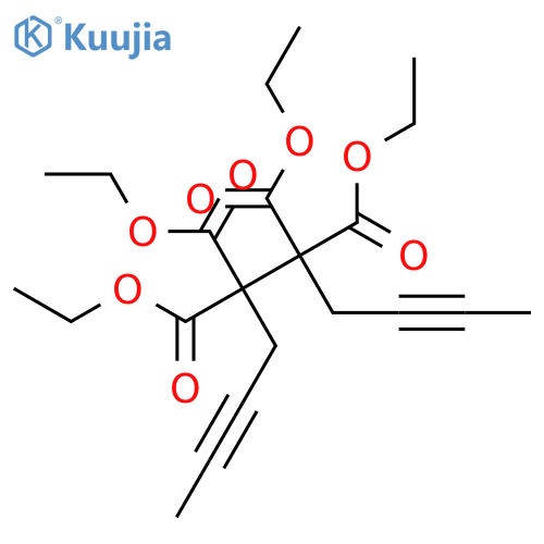 2,8-Decadiyne-5,5,6,6-tetracarboxylic acid, tetraethyl ester structure