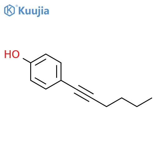 PHENOL, 4-(1-HEXYNYL)- structure