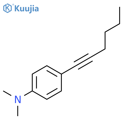 Benzenamine, 4-(1-hexynyl)-N,N-dimethyl- structure