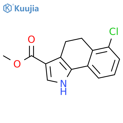1H-BENZ[G]INDOLE-3-CARBOXYLIC ACID, 6-CHLORO-4,5-DIHYDRO-, METHYL ESTER structure