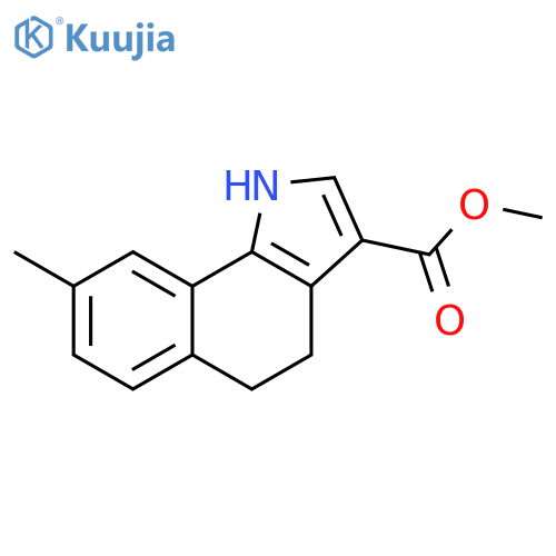 1H-BENZ[G]INDOLE-3-CARBOXYLIC ACID, 4,5-DIHYDRO-8-METHYL-, METHYL ESTER structure