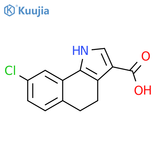 1H-BENZ[G]INDOLE-3-CARBOXYLIC ACID, 8-CHLORO-4,5-DIHYDRO- structure