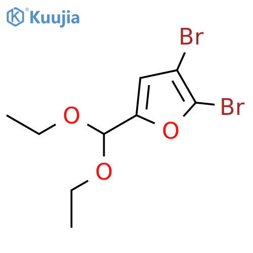 2,3-Dibromo-5-(diethoxymethyl)furan structure