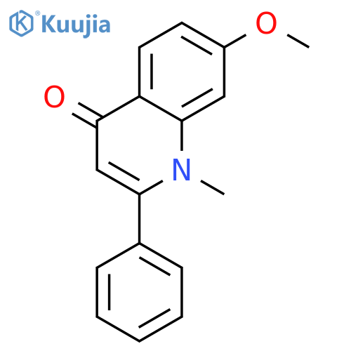 7-methoxy-1-methyl-2-phenylquinolin-4-one structure