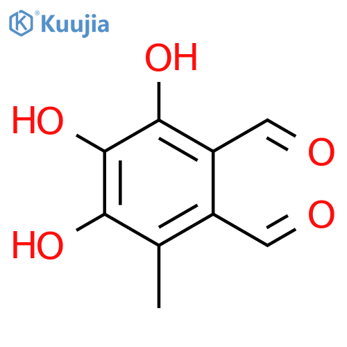 1,2-Benzenedicarboxaldehyde,3,4,5-trihydroxy-6-methyl- structure
