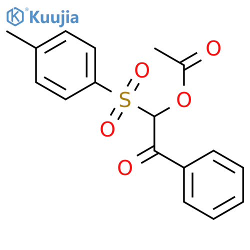 ETHANONE, 2-(ACETYLOXY)-2-[(4-METHYLPHENYL)SULFONYL]-1-PHENYL- structure