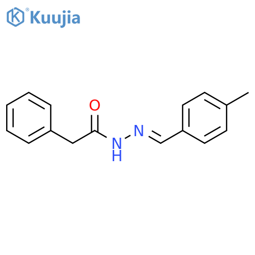 N'-(1E)-(4-methylphenyl)methylidene-2-phenylacetohydrazide structure