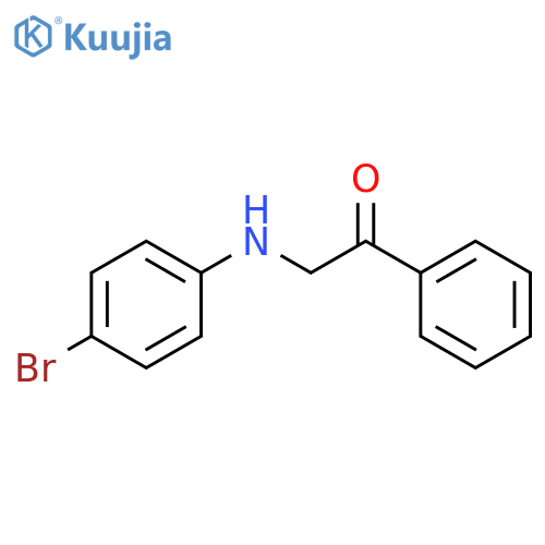 2-(4-Bromoanilino)-1-phenyl-1-ethanone structure