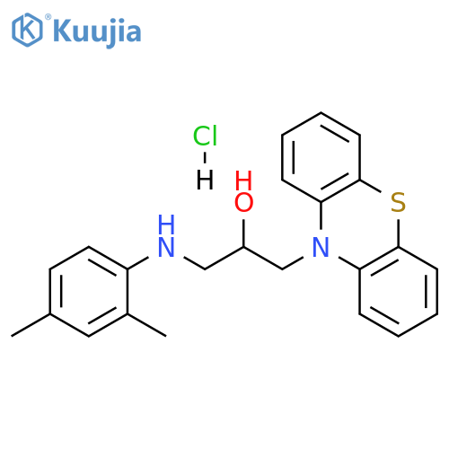 1-(2,4-dimethylphenyl)amino-3-(10H-phenothiazin-10-yl)propan-2-ol hydrochloride structure