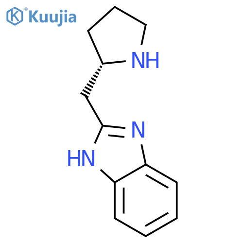 1H-BENZIMIDAZOLE, 2-[(2S)-2-PYRROLIDINYLMETHYL]- structure