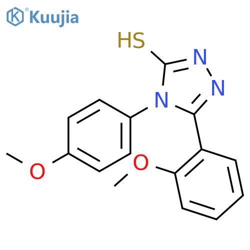 5-(2-Methoxyphenyl)-4-(4-methoxyphenyl)-4H-1,2,4-triazole-3-thiol structure