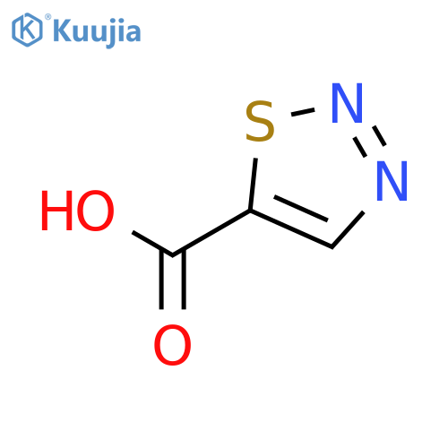 1,2,3-Thiadiazole-5-carboxylic acid structure