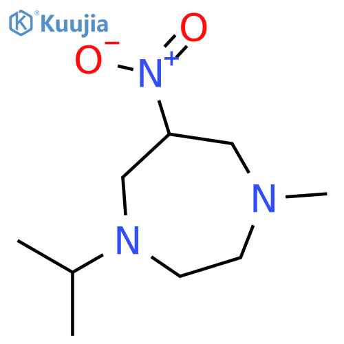 1H-1,4-Diazepine, hexahydro-1-methyl-4-(1-methylethyl)-6-nitro- structure