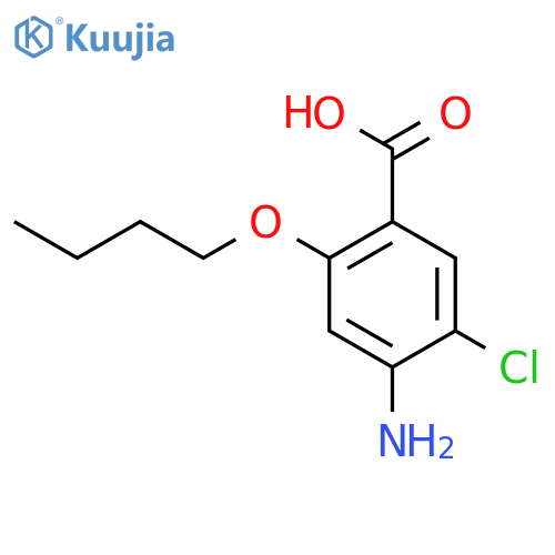 Benzoic acid, 4-amino-2-butoxy-5-chloro- structure