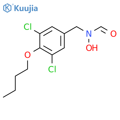 Formamide, N-[(4-butoxy-3,5-dichlorophenyl)methyl]-N-hydroxy- structure